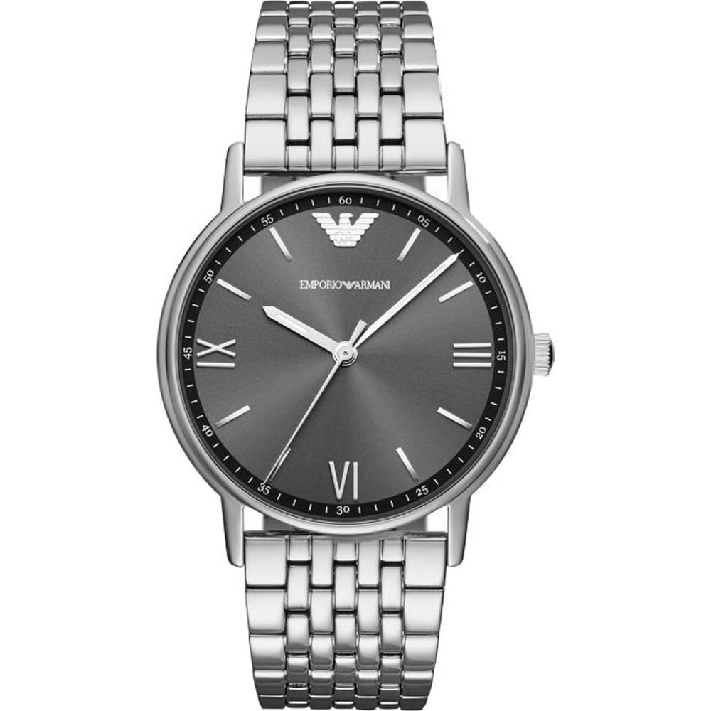 Silberne Edelstahl Herrenuhr