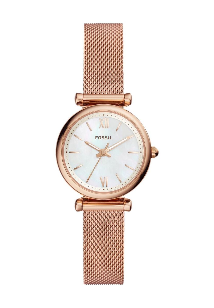 Damen Roségold Mesh Armbanduhr