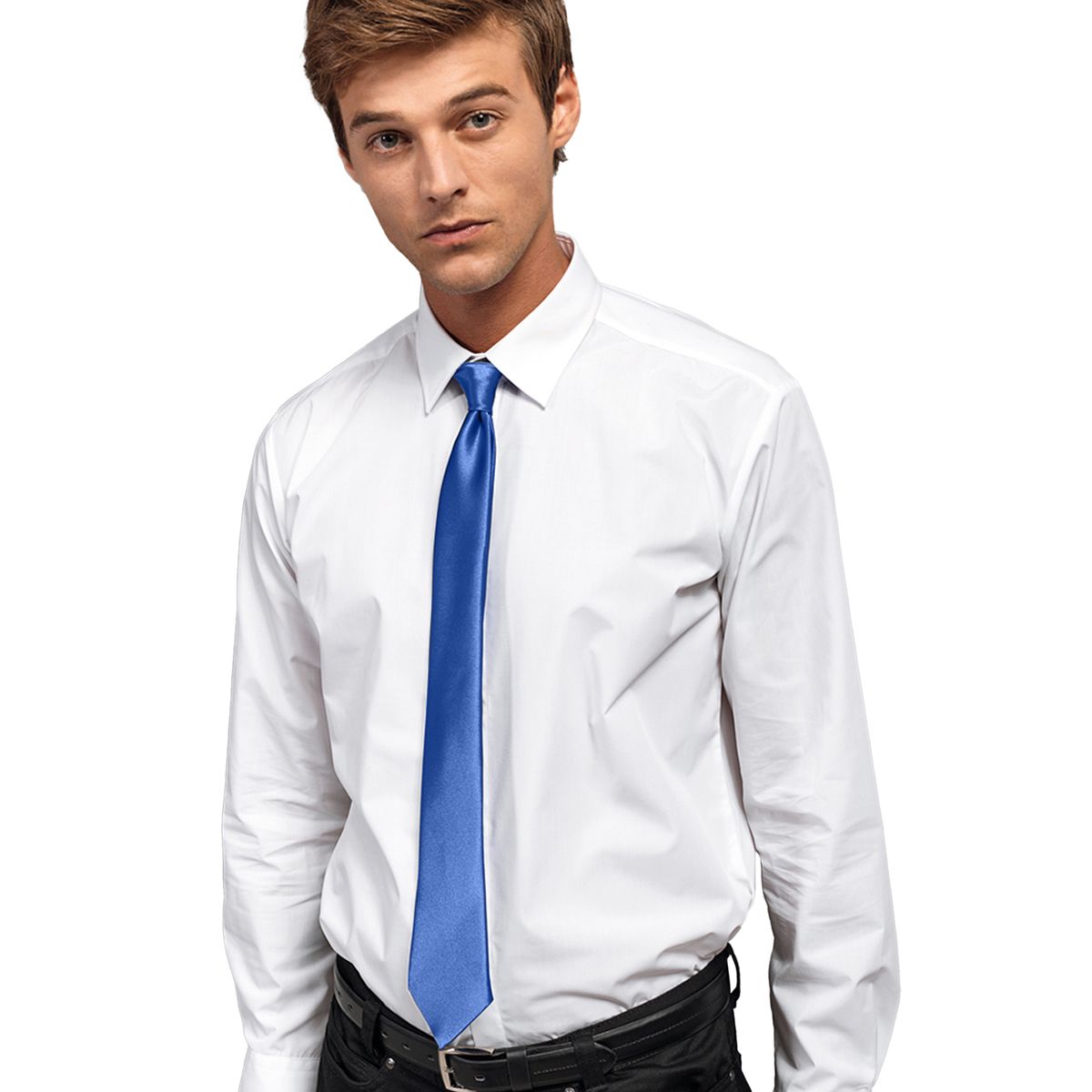 Elegante Satin-Clip-Krawatte