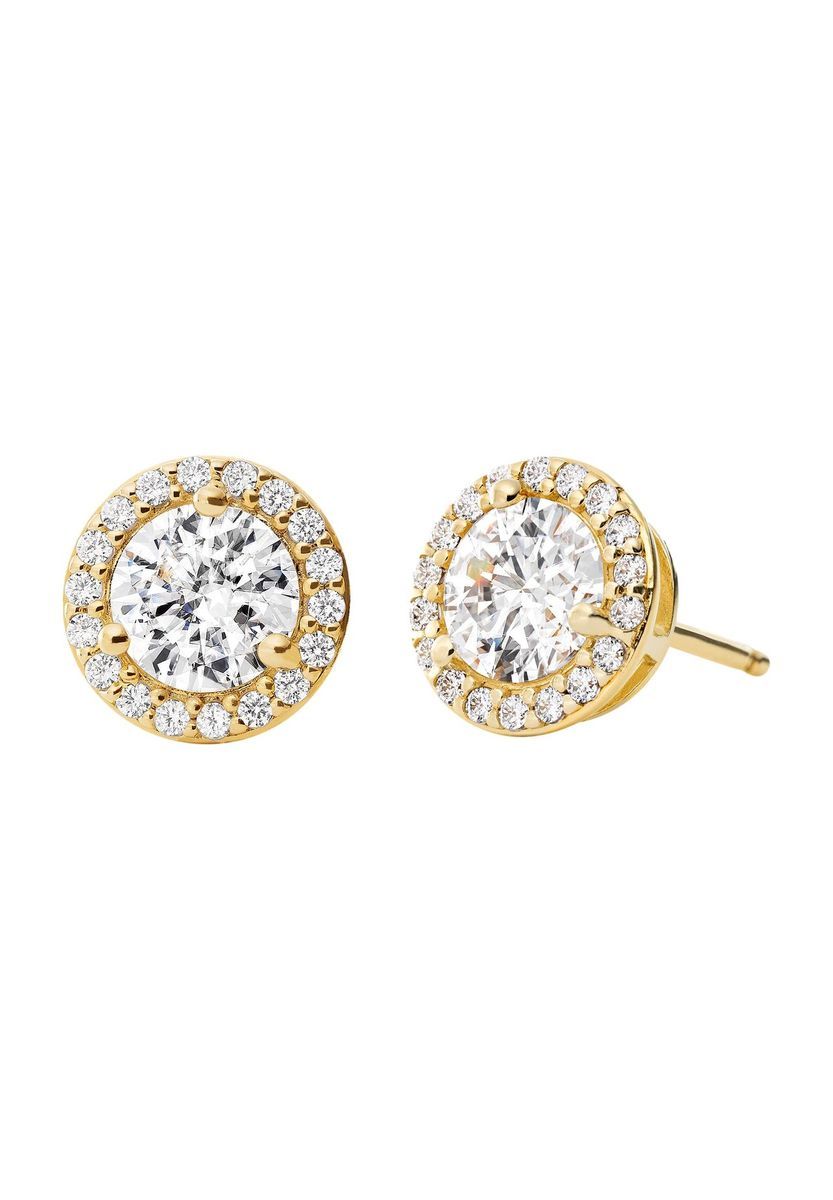 Halo Ohrstecker mit Zirkonia