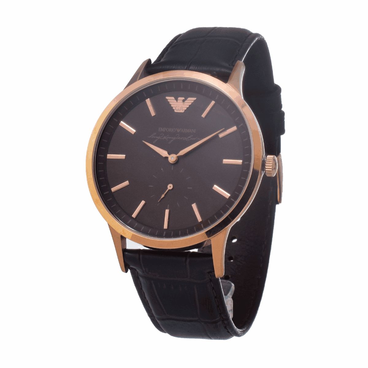 Minimalistische Uhr in Roségold