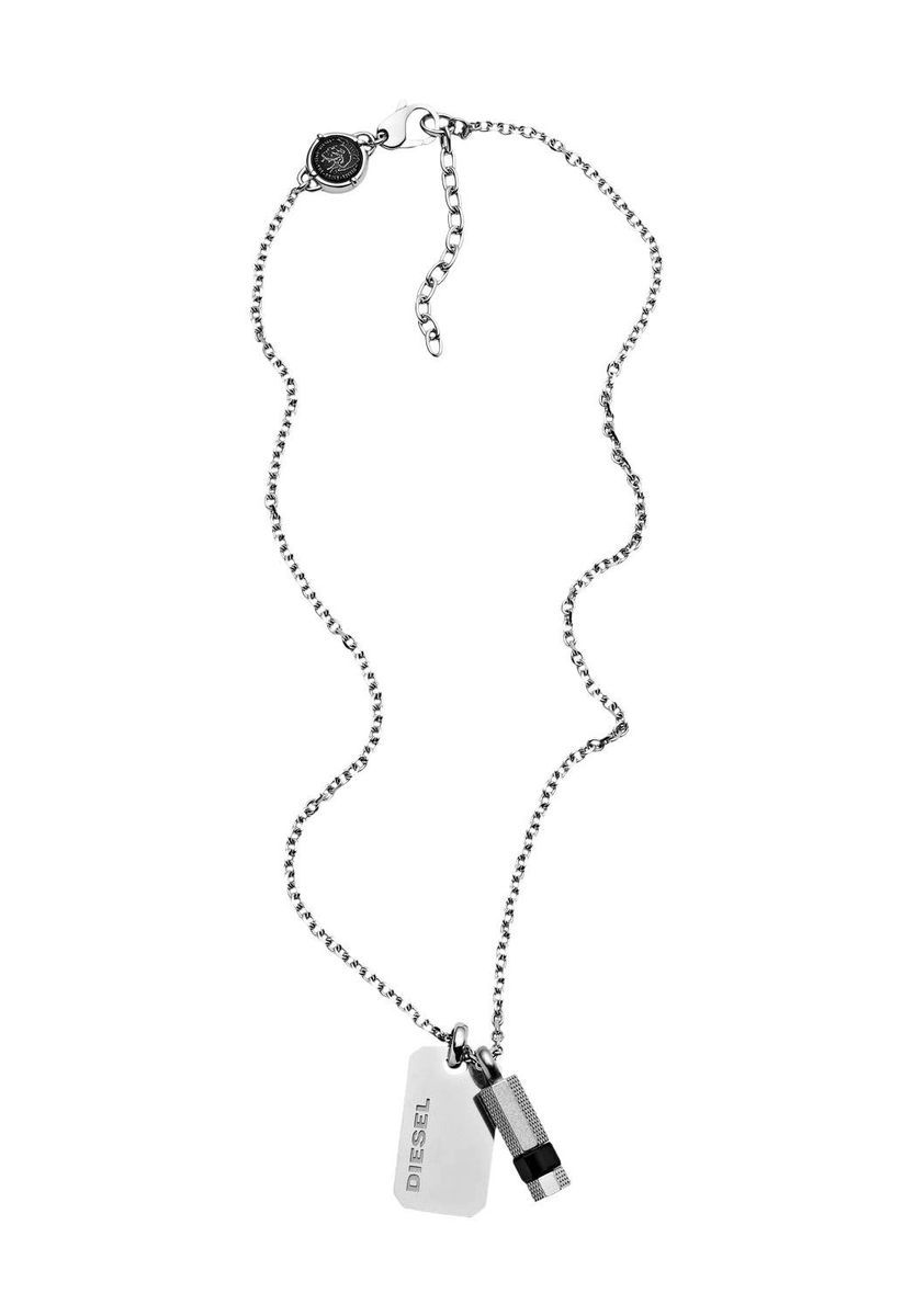 Herren Halskette mit Anhänger, Silberton