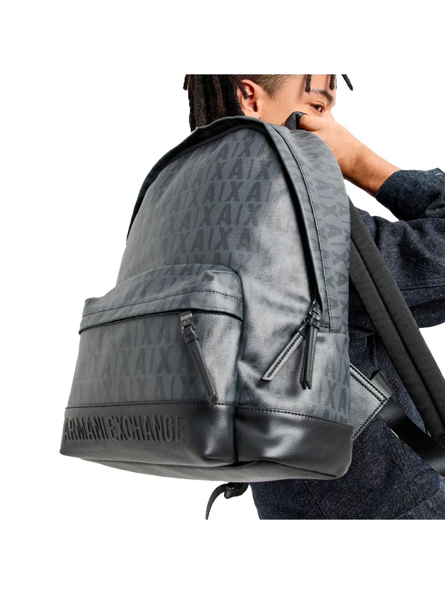 Rucksack mit Allover-Logo-Print