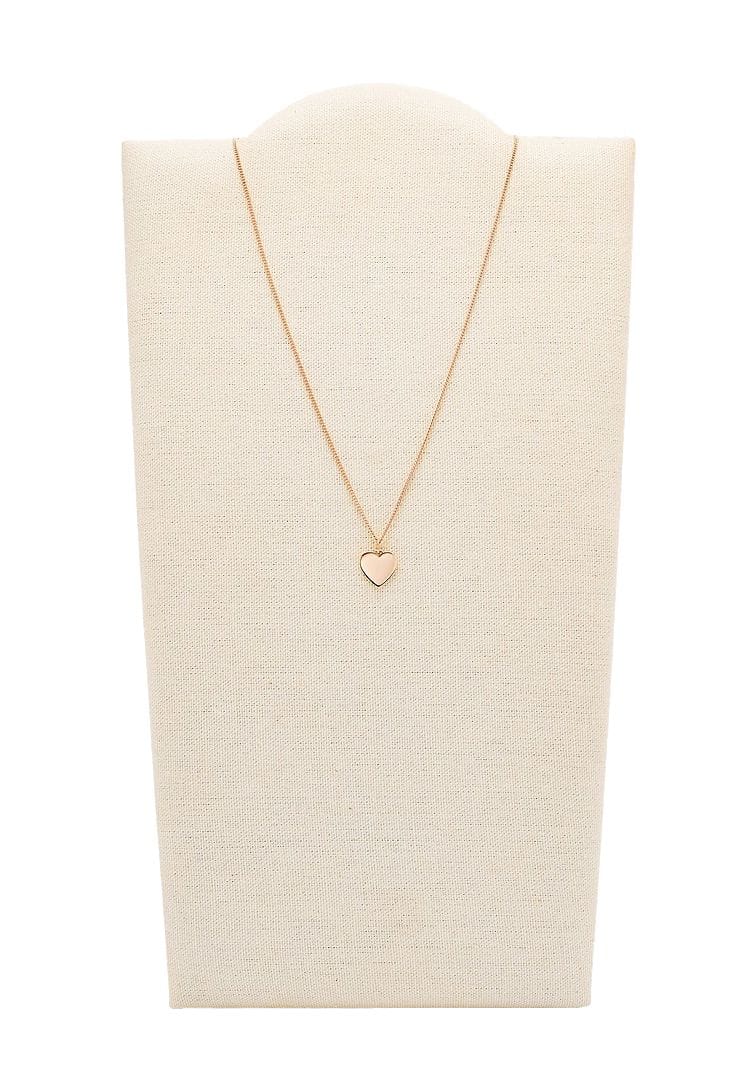 Roségoldene Halskette mit Herzanhänger