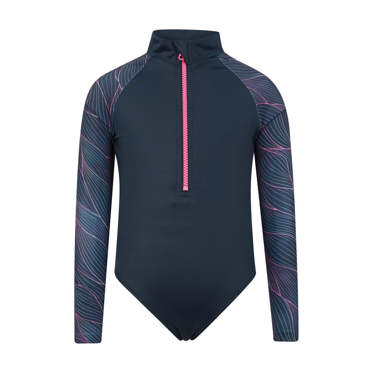 Mountain Warehouse - "Mira" Rashguard Badeanzug für Mädchen (Marineblau)