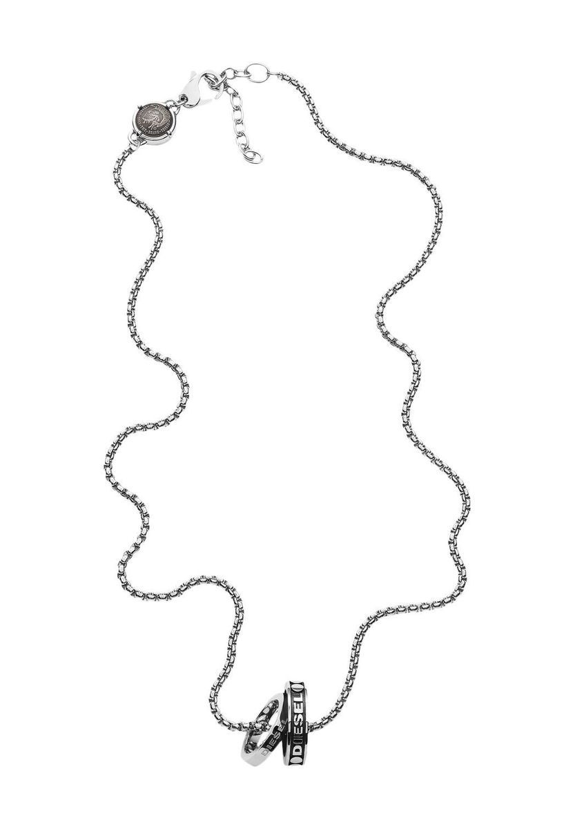 Herren Edelstahl Halskette mit Logo Anhänger