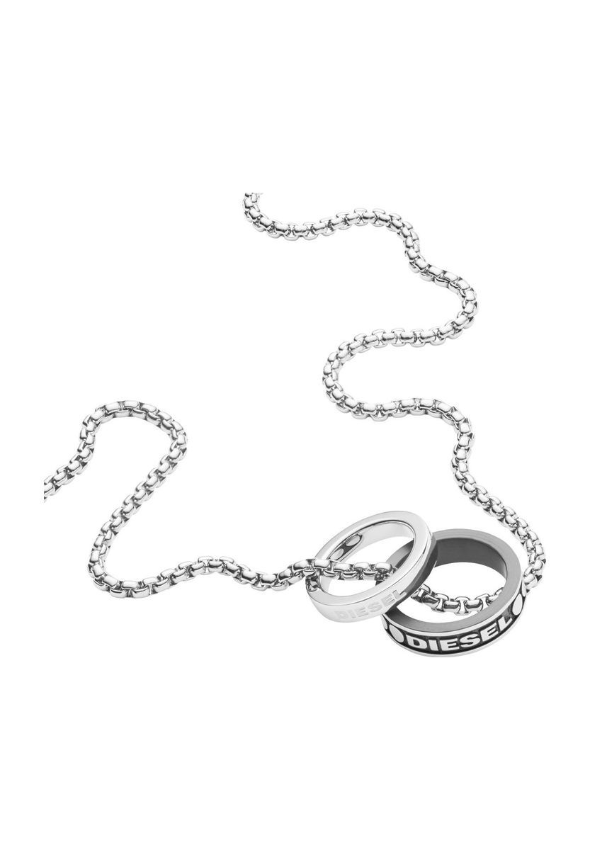 Herren Edelstahl Halskette mit Logo Anhänger