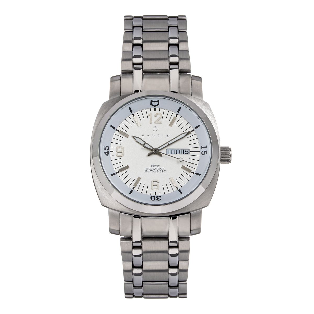 Stealth Tag-Datum Armbanduhr