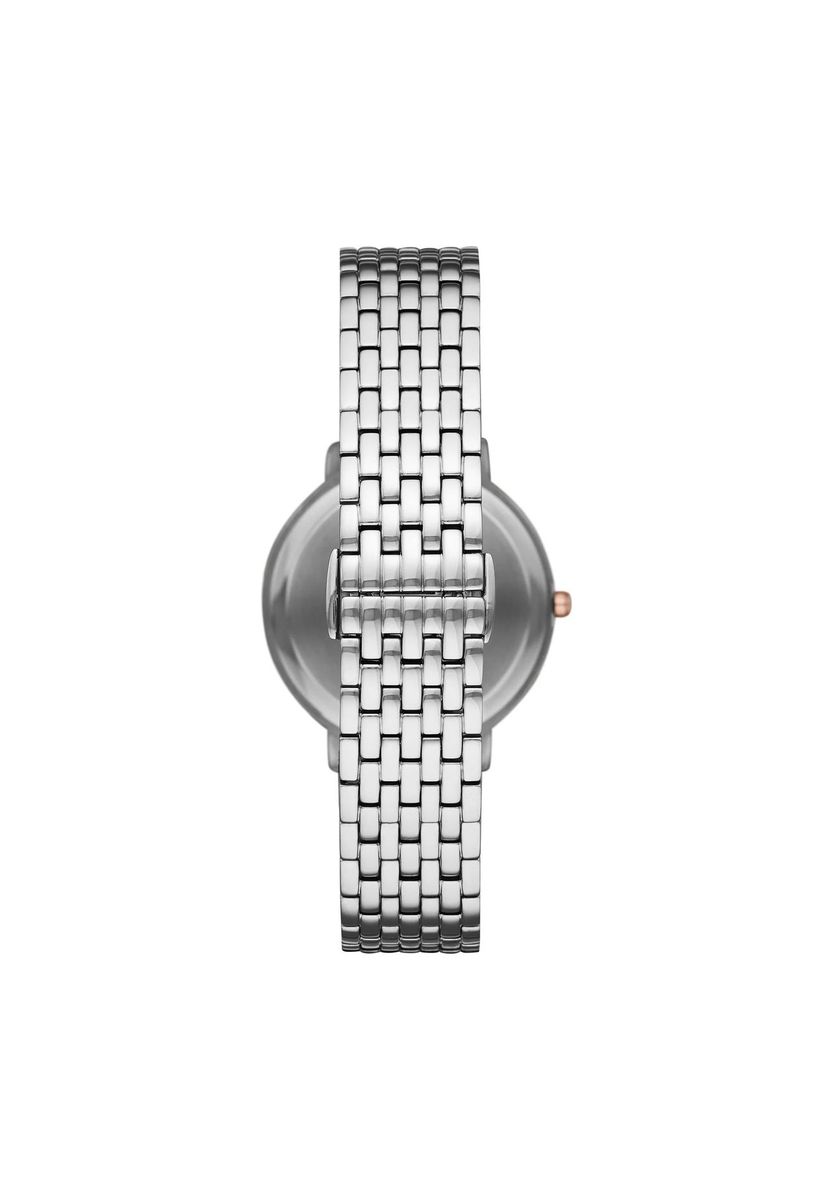 Damen Silberfarbenes Uhrenset mit Armband