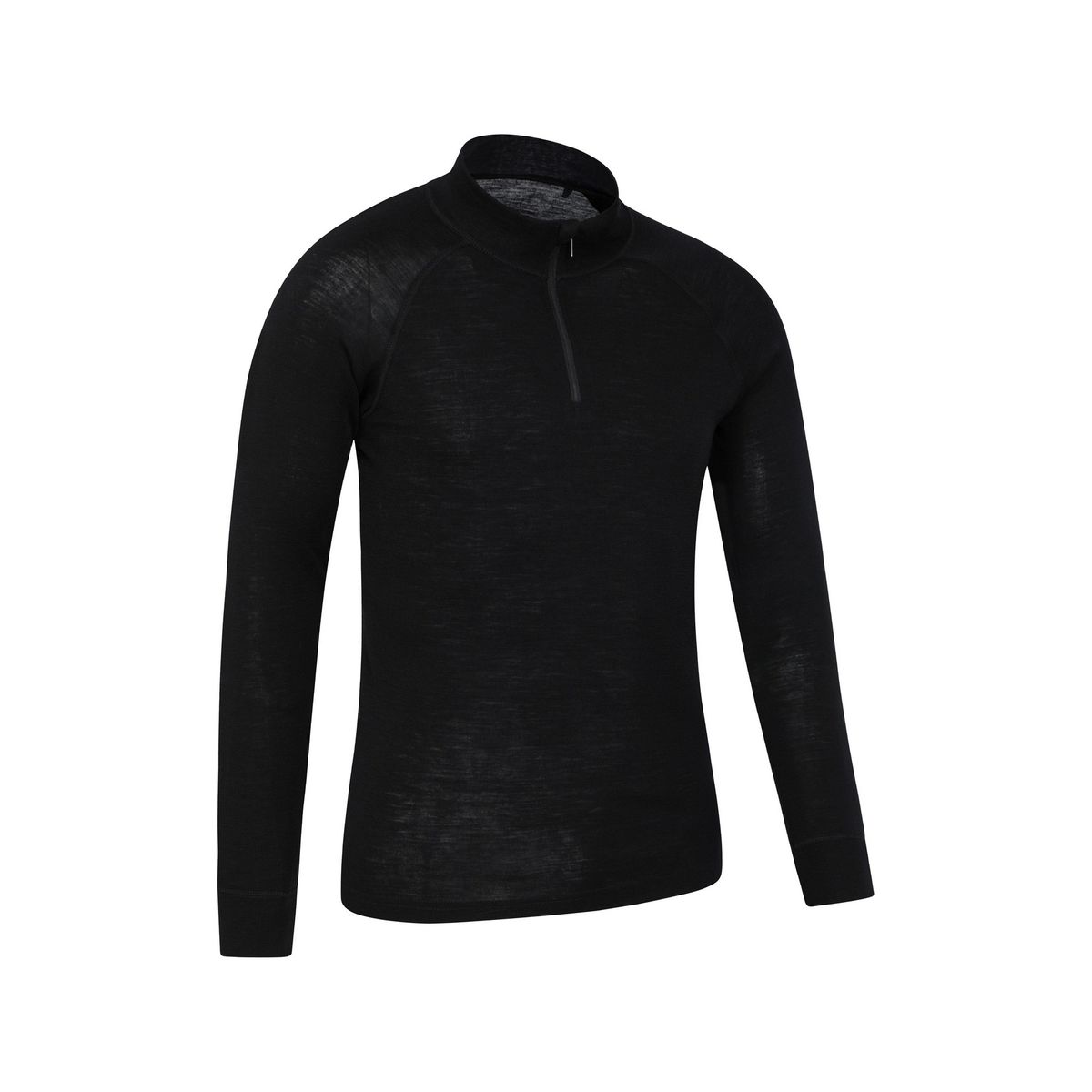 Merino-Mix Base Layer mit Halbreißverschluss