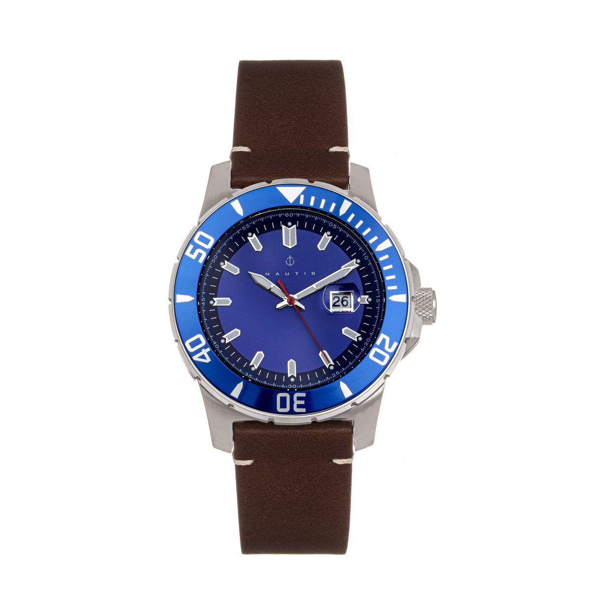 Dive Pro schwarze Lederuhr