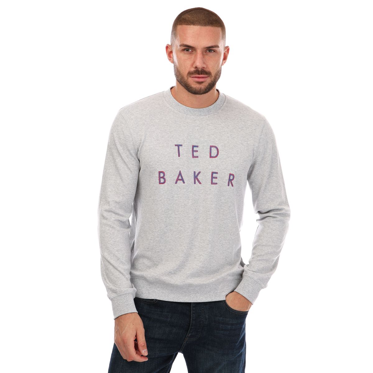 Herren Logo Langarm Sweatshirt