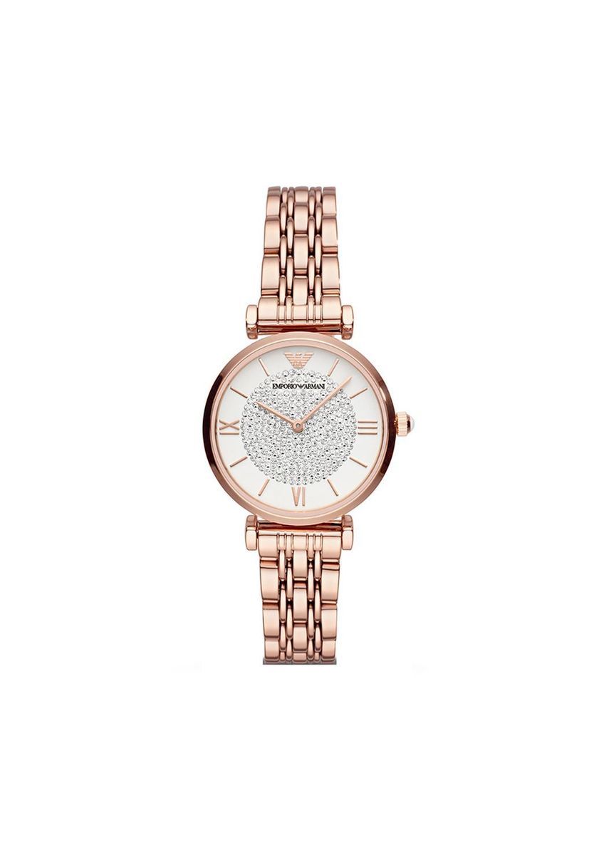 Elegante roségoldene Damenuhr