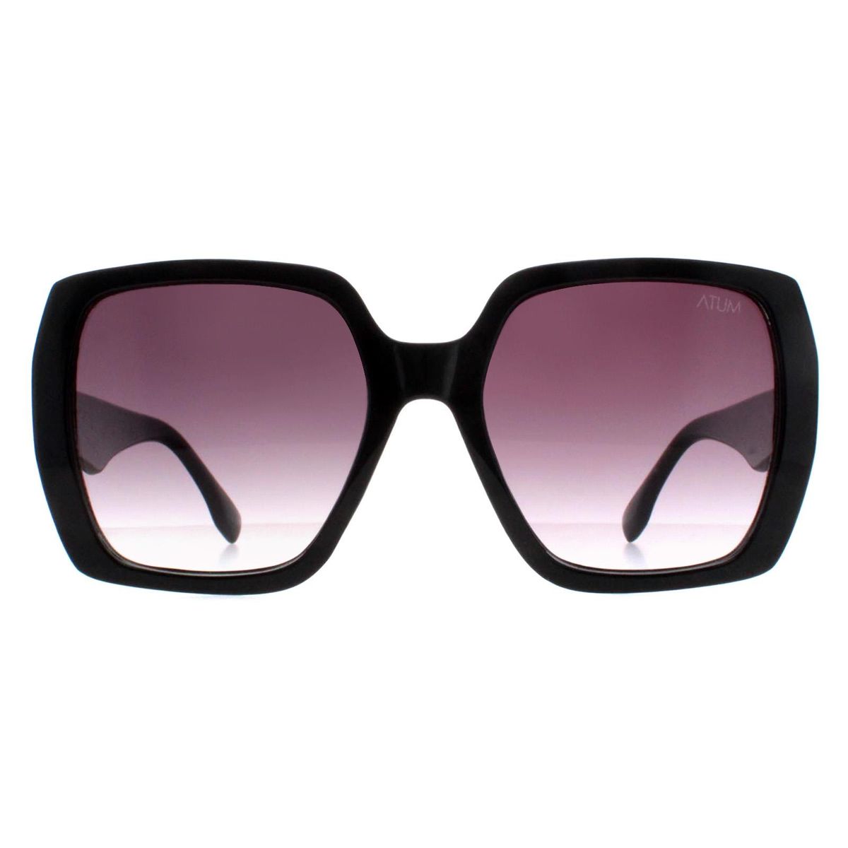 Übergroße quadratische schwarze Farbverlauf Sonnenbrille