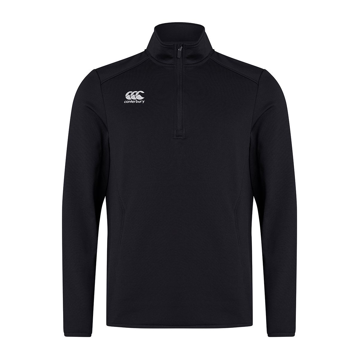 Canterbury Herren Club Zip Neck Track Top (Schwarz)