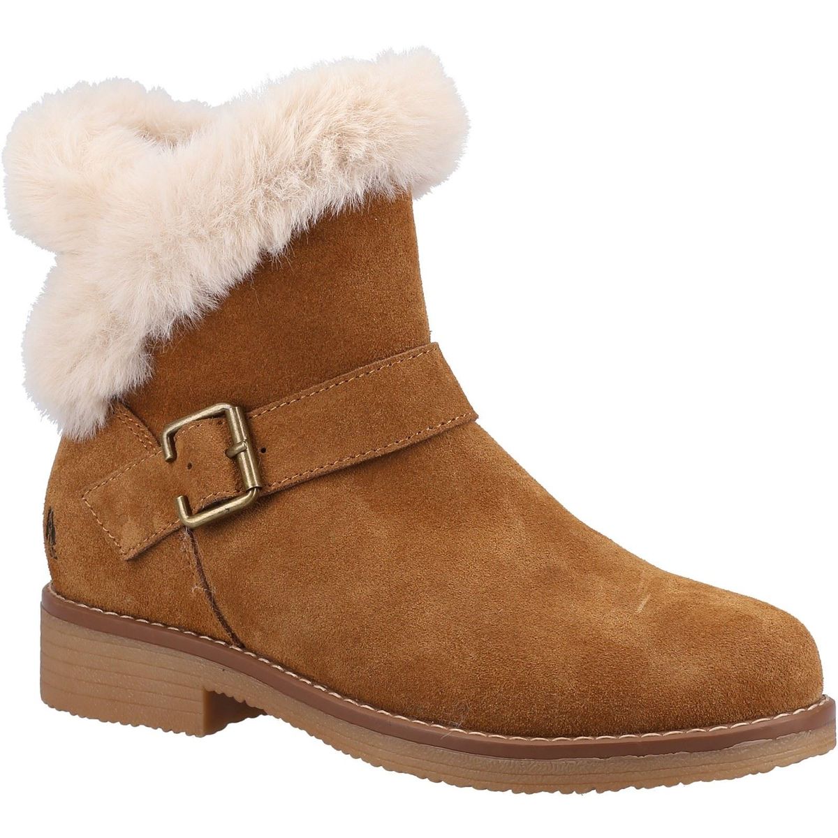 Hush Puppies Hannah Wildleder Damen Tan Stiefel