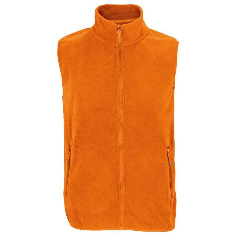 Unisex Fleeceweste mit durchgehendem Reißverschluss
