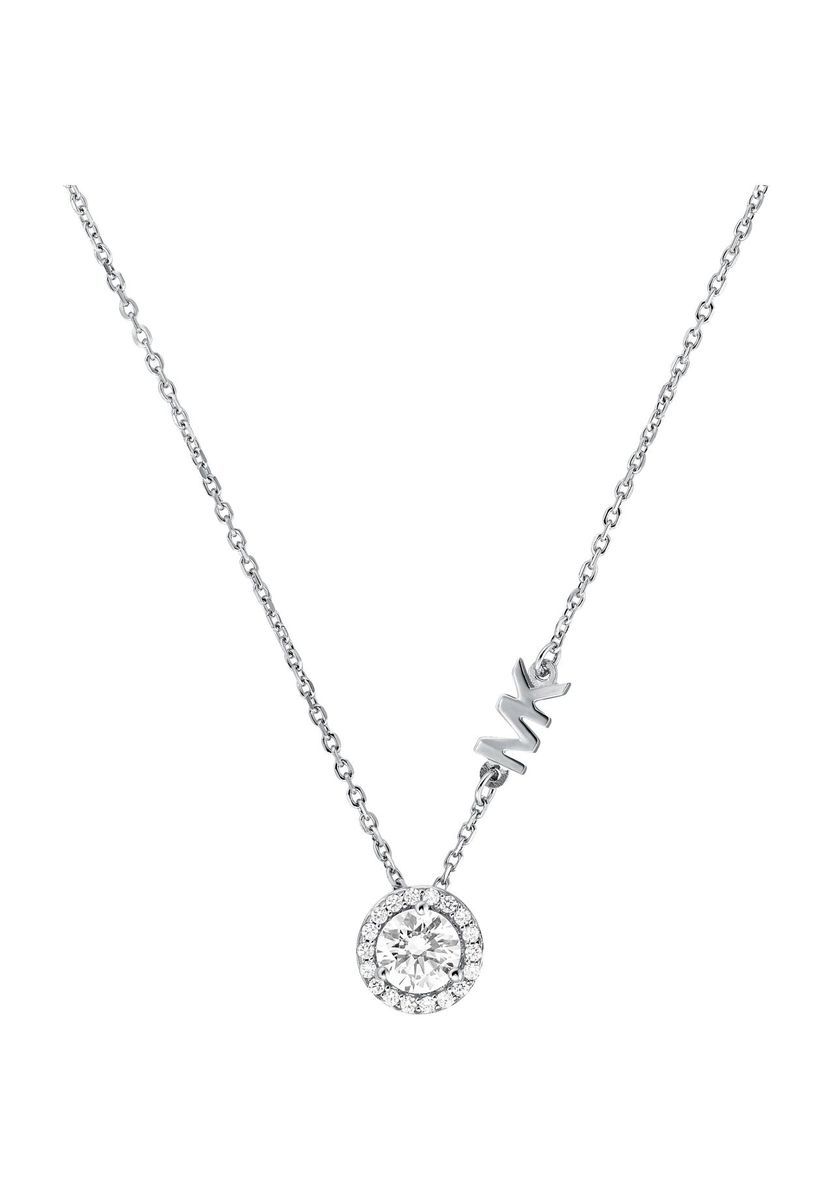 Funkelnde Halskette mit Kristall-Halo-Anhänger