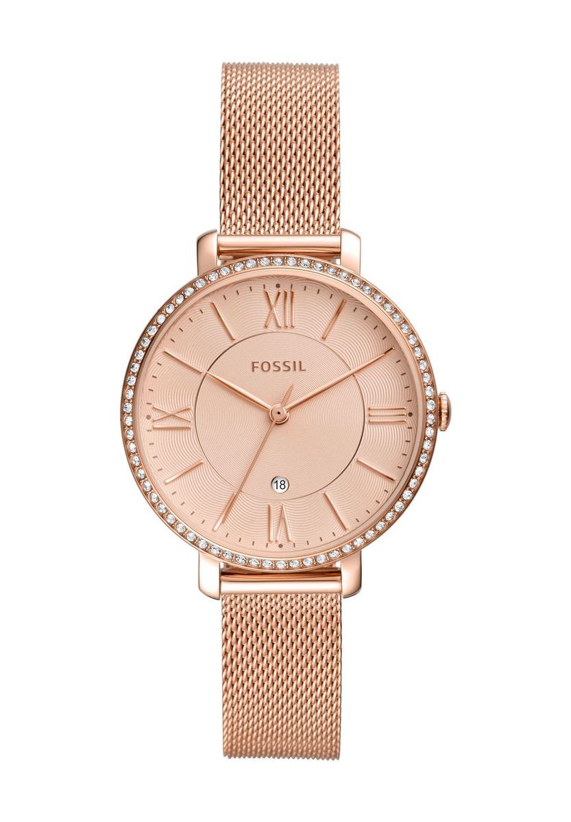 Elegante Roségold Mesh Uhr