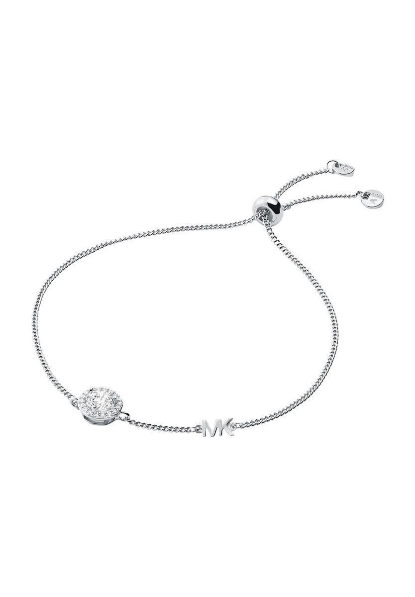 Elegantes silberfarbenes Kristallarmband