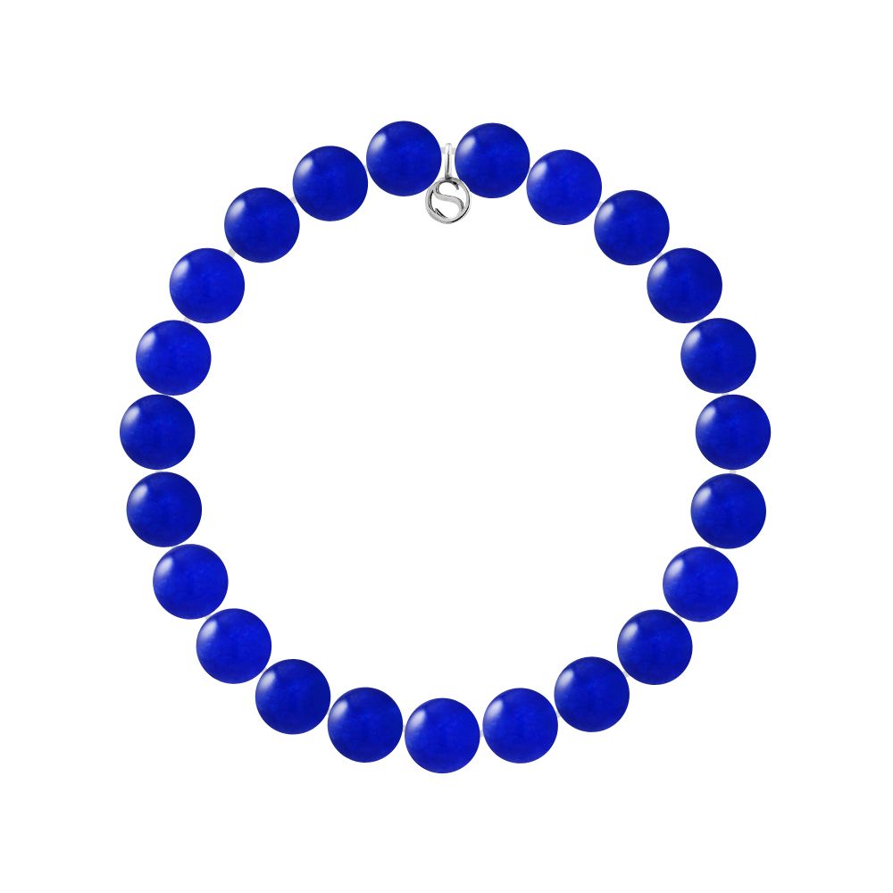 Blau Chalzedon Sterlingsilber Armband