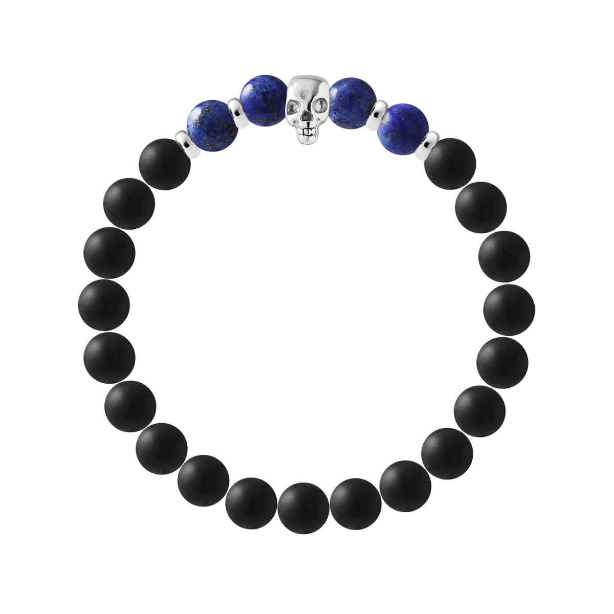 Elegantes Chalcedon-Perlenarmband mit Stretch