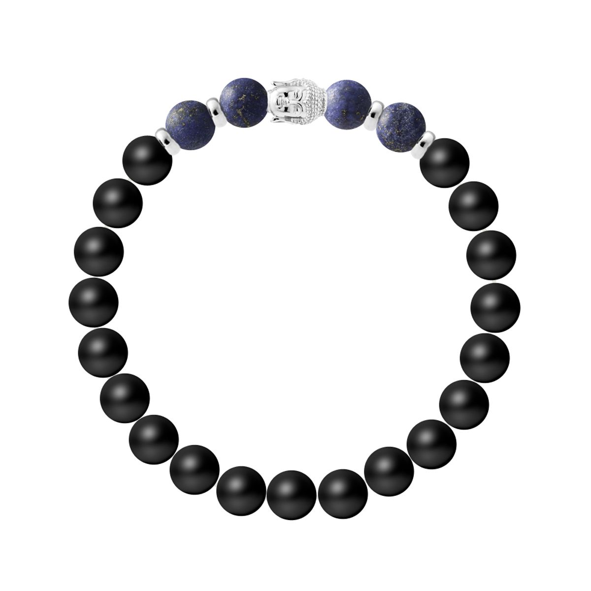 Elegantes Chalcedon-Perlenarmband mit Stretch