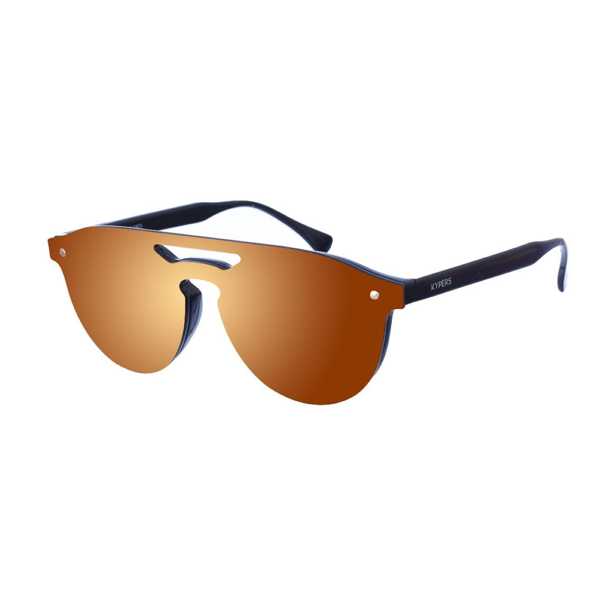 Randlose orange verspiegelte Sonnenbrille