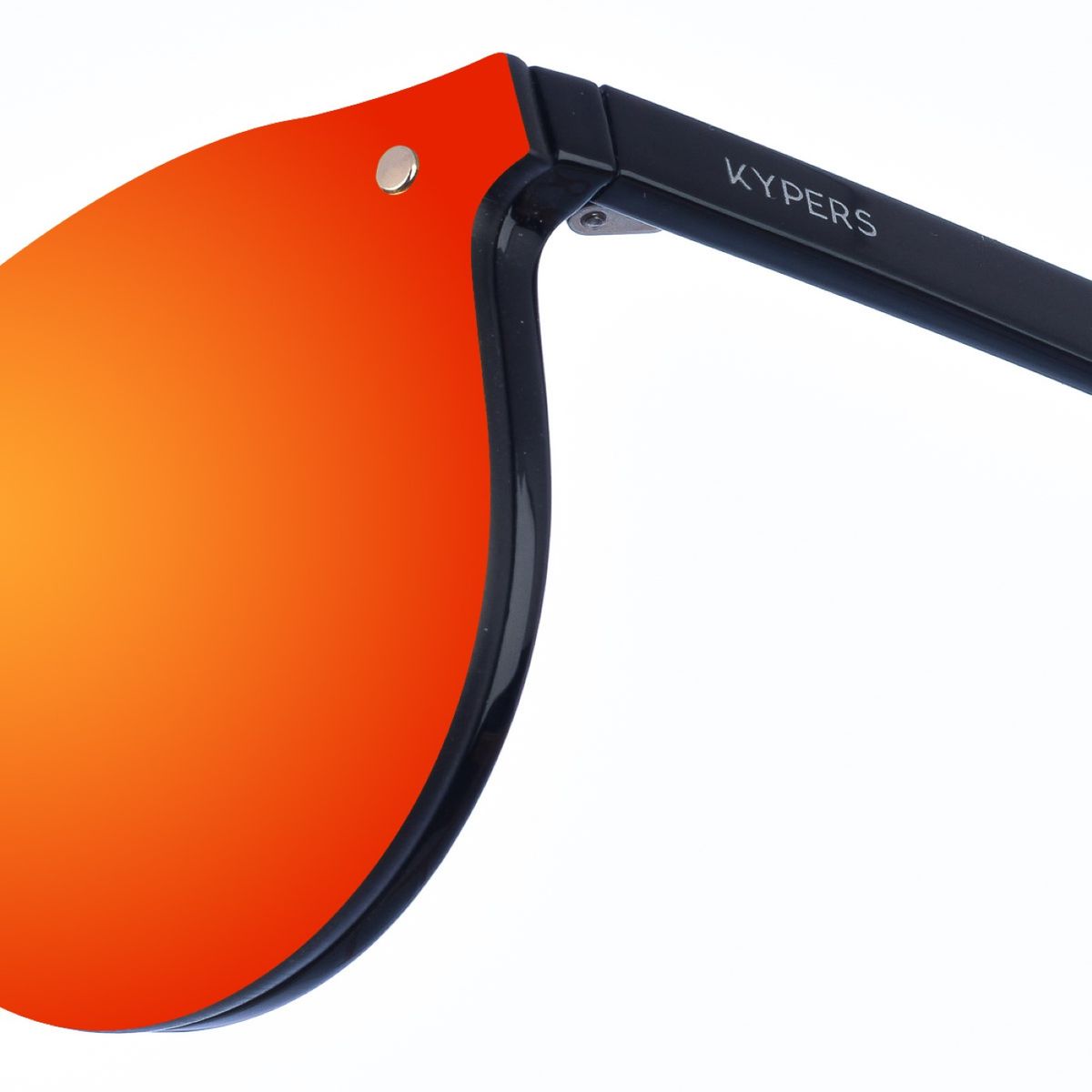 Randlose Shield-Sonnenbrille mit Brauensteg