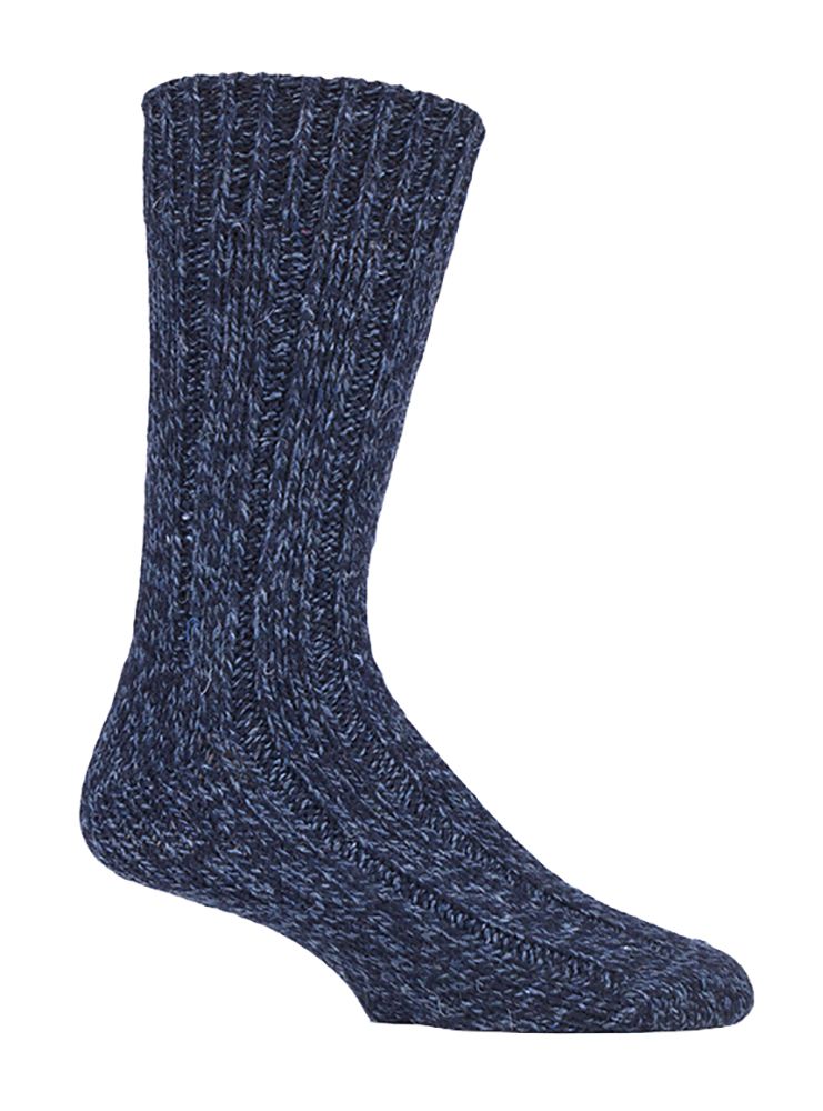Herren Socken aus Wollmischung mit Rippmuster