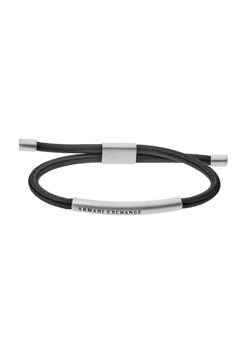 Minimalistisches schwarzes Armband für Herren