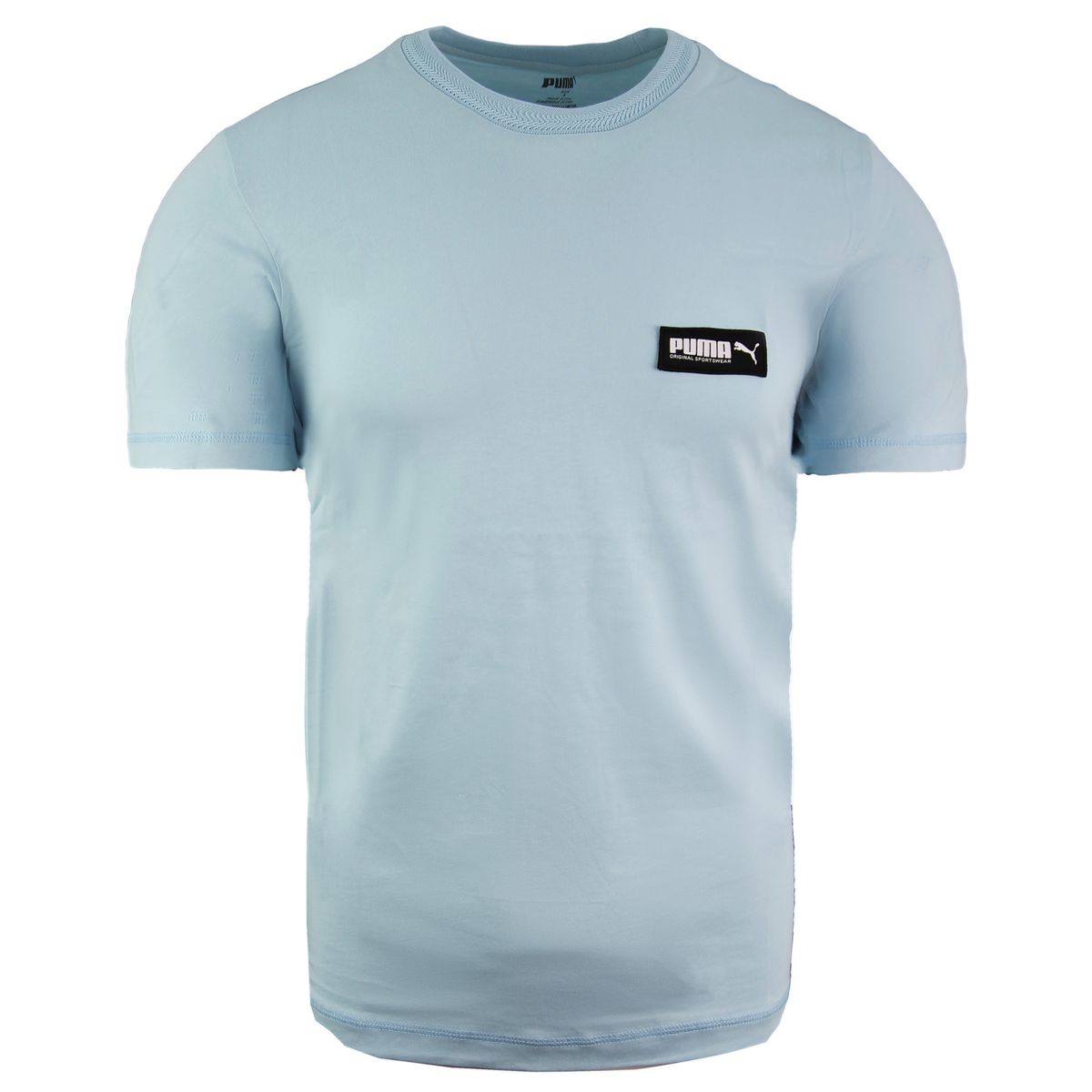 Puma entspannte Passform kurzärmelige Crew Neck Herrenblau Top 582687 18