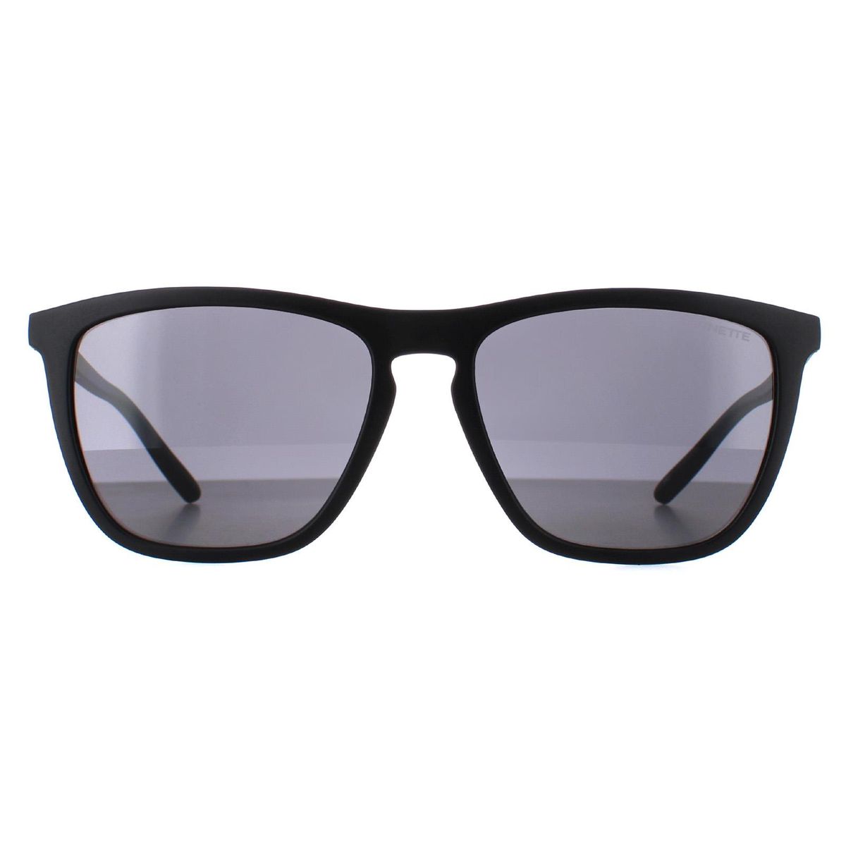 Matte schwarze Sonnenbrille mit quadratischem Rahmen