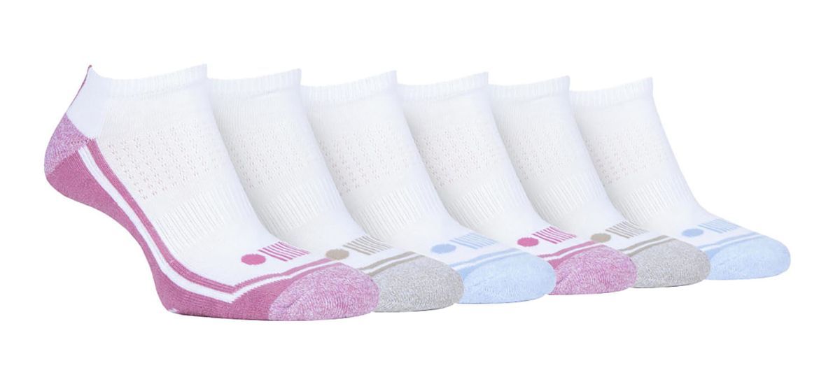 JEEP - 6 Paar Damen Performance Poly Low Knöchel Länge Trainer Socken