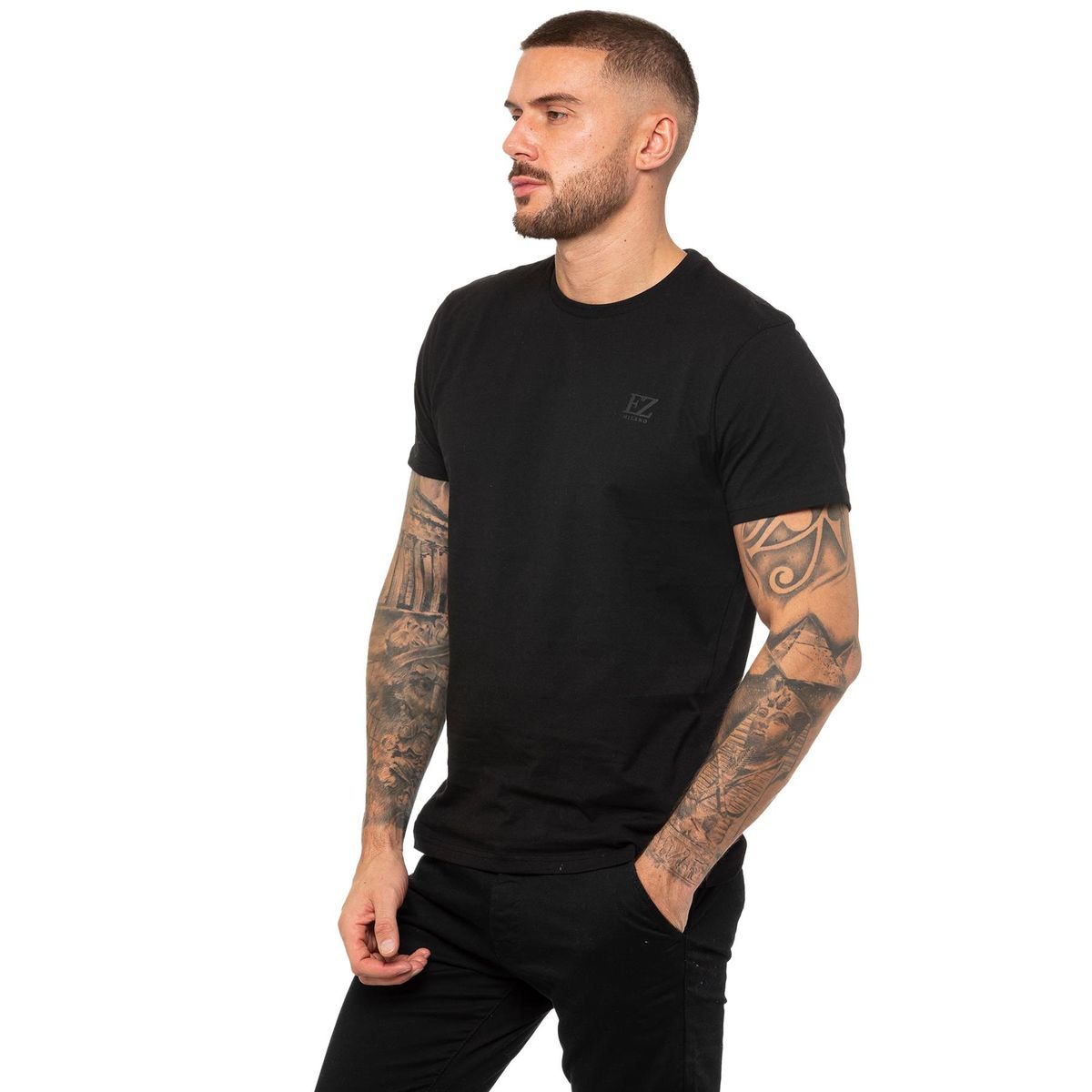 Essentielles T-Shirt mit Rundhalsausschnitt