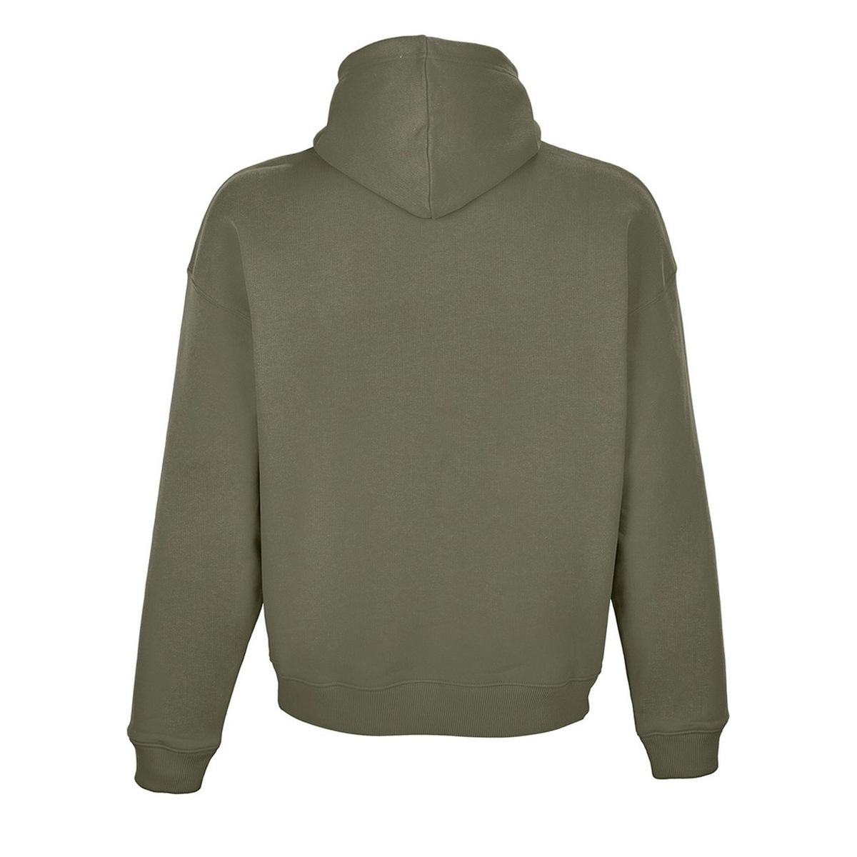 Oversized Bio-Baumwoll-Kapuzenpullover mit Kängurutasche