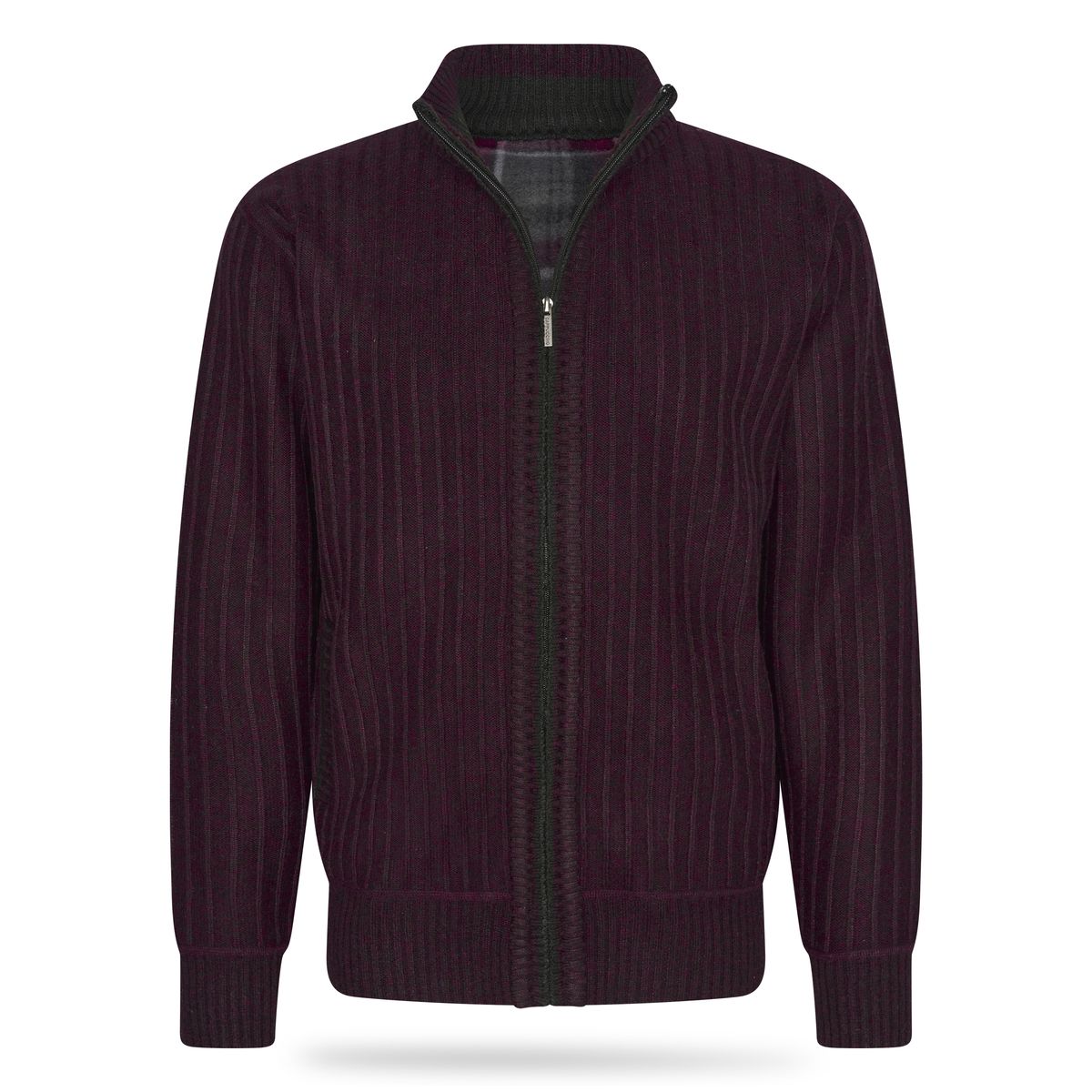 Herren Strickjacke mit Rippenmuster