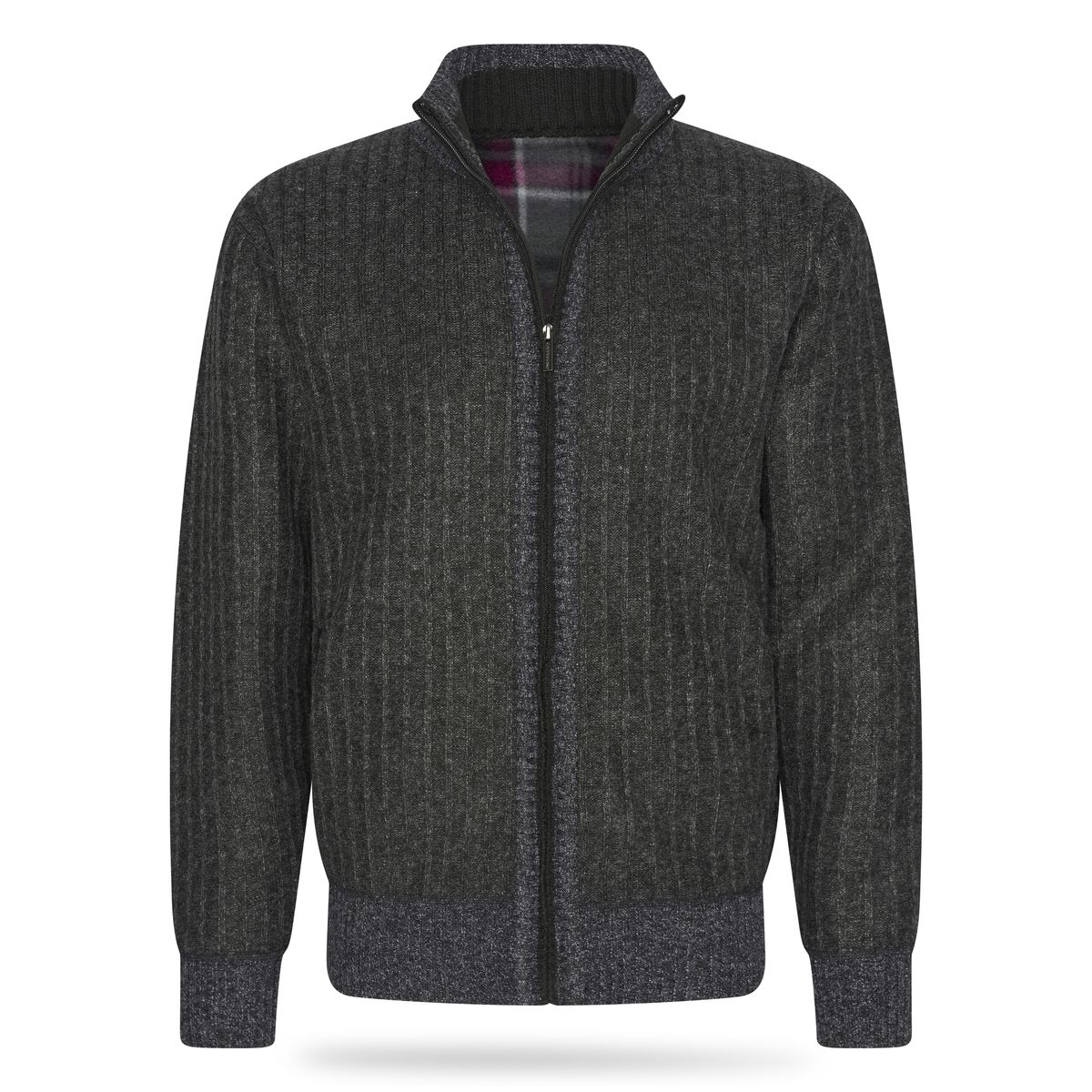 Herren Strickjacke mit Rippenmuster