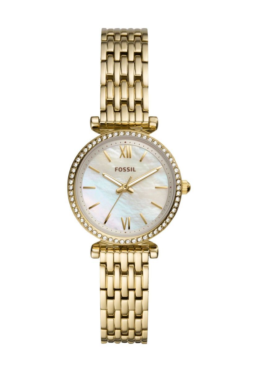 Elegante goldfarbene Damenarmbanduhr