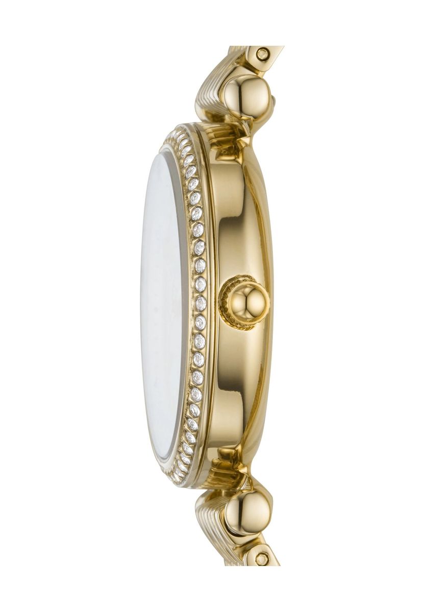 Elegante goldfarbene Damenarmbanduhr