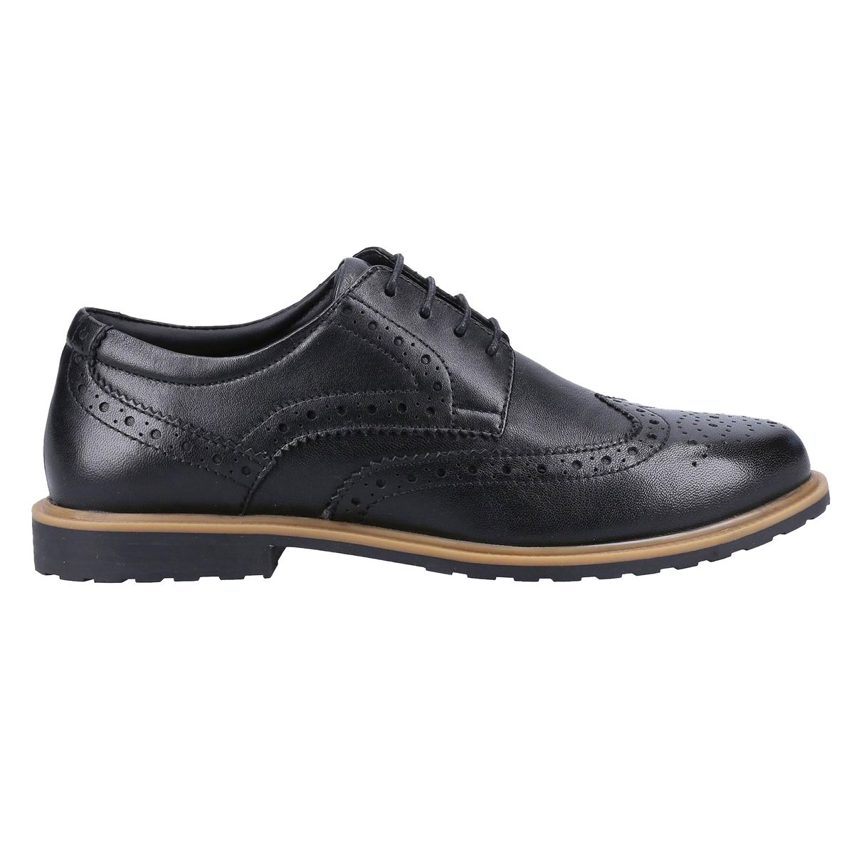 Hush Puppies - Mädchen Halbschuhe "Verity", Leder (Schwarz/Hellbraun)