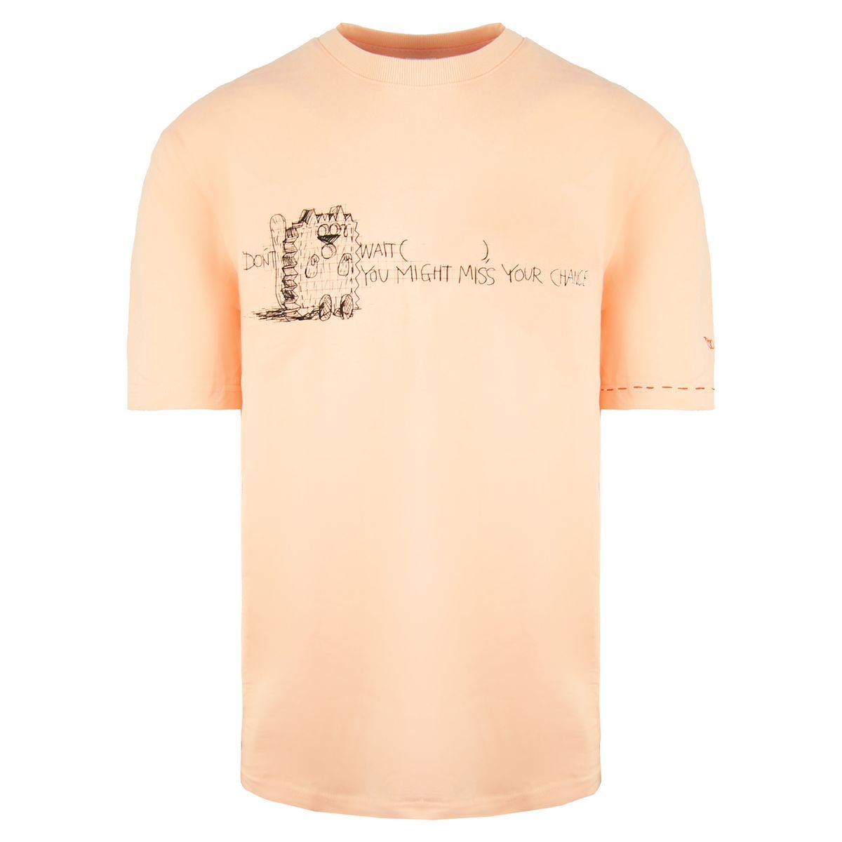 Puma x Michael Lau Long Tee Kurzarm Crew Neck Peach Herren T-Shirt 530362 26