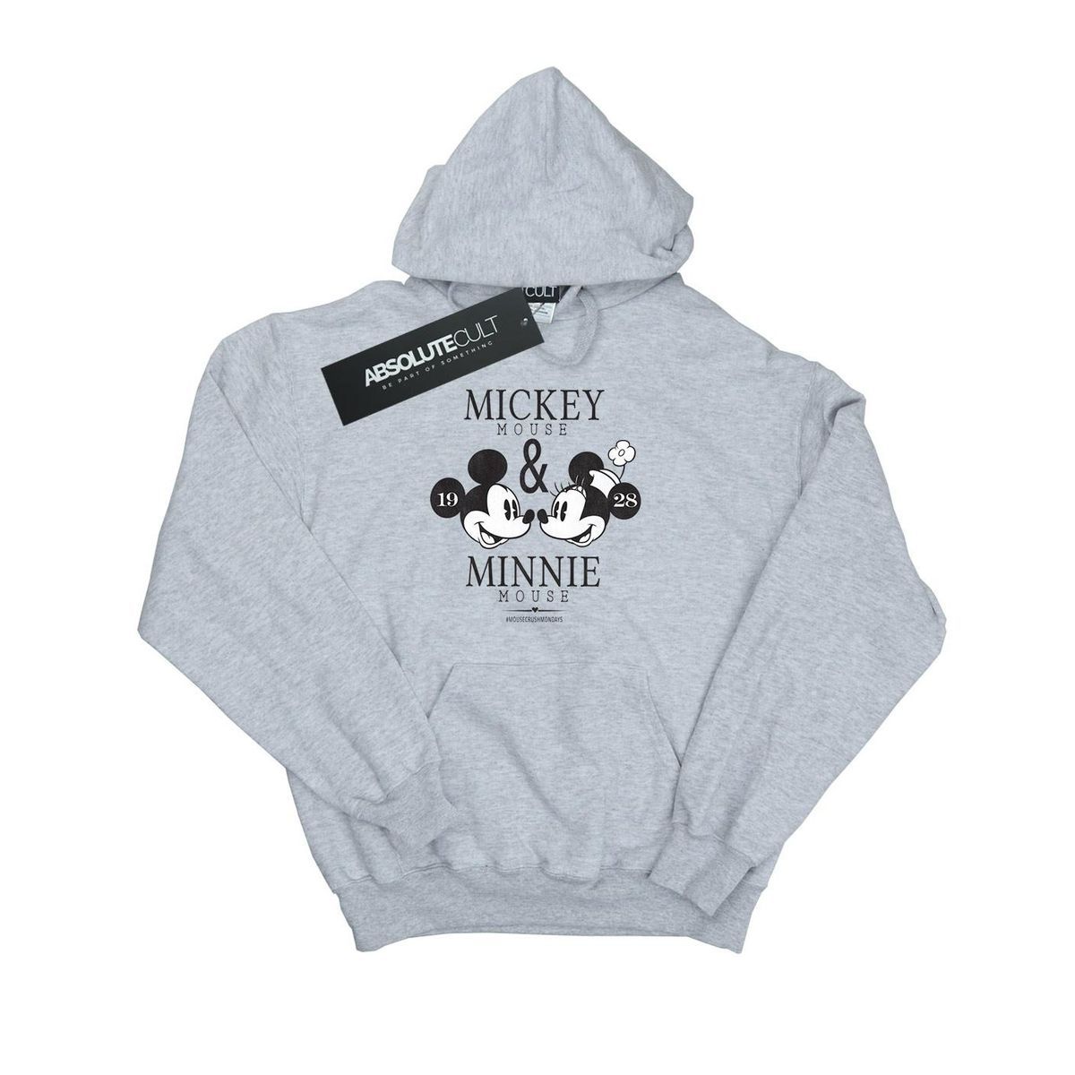 Disney - "Mickey And Minnie Mouse Mousecrush Mondays" Kapuzenpullover für Herren (Grau)