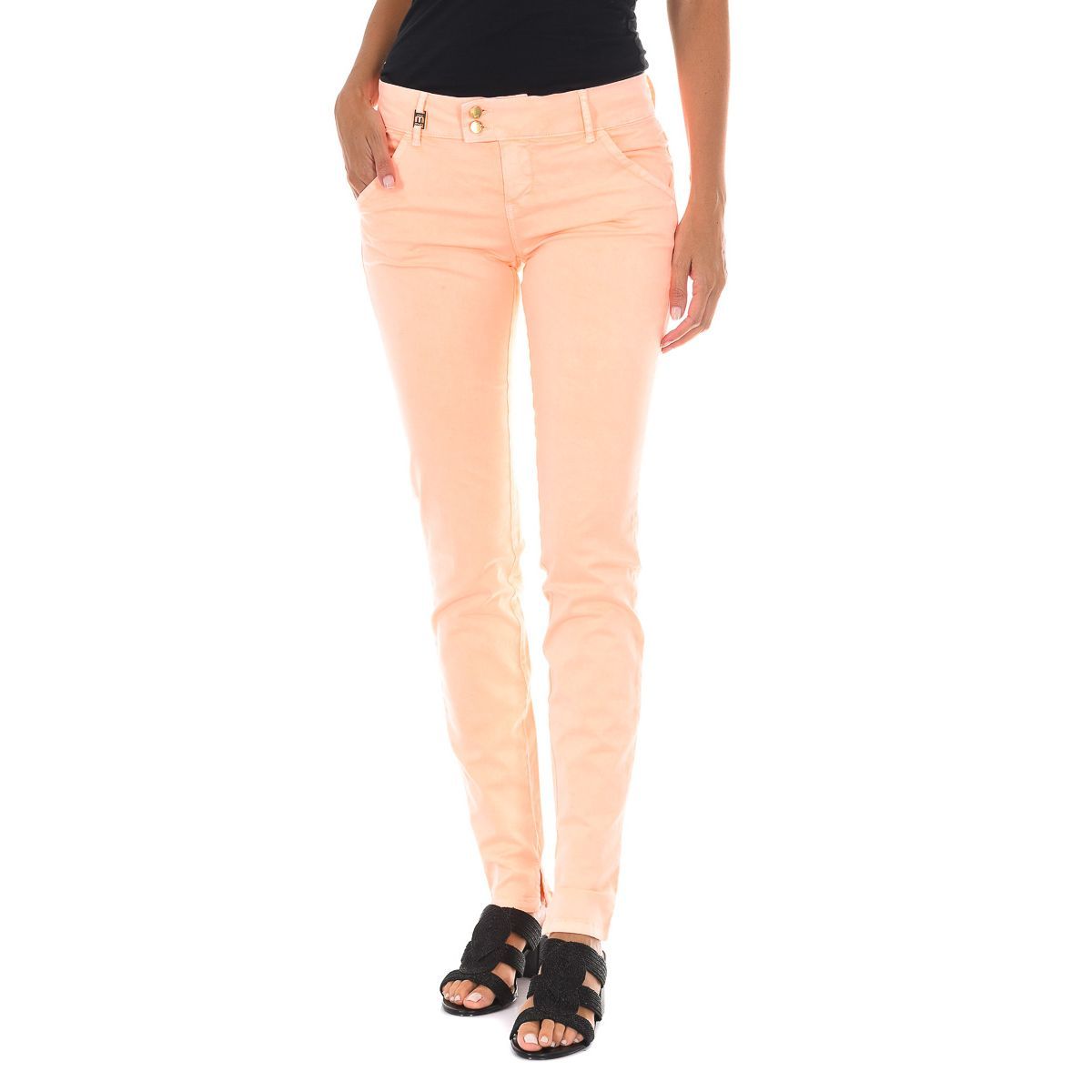 Schlanke Knöchellange Chino Hose