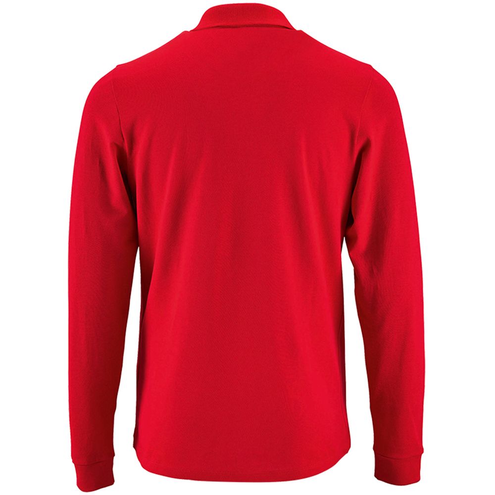 Klassisches Langarm-Piqué-Poloshirt