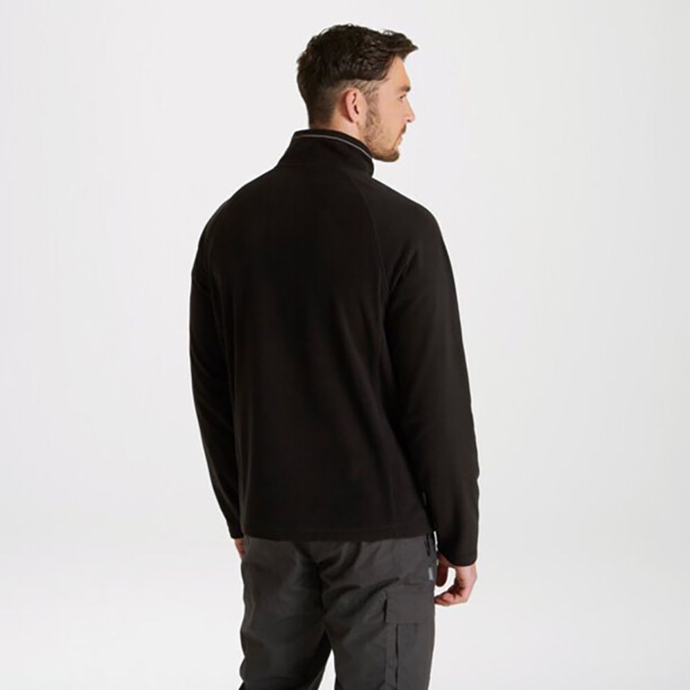 Microfleece-Pullover mit halbem Reißverschluss