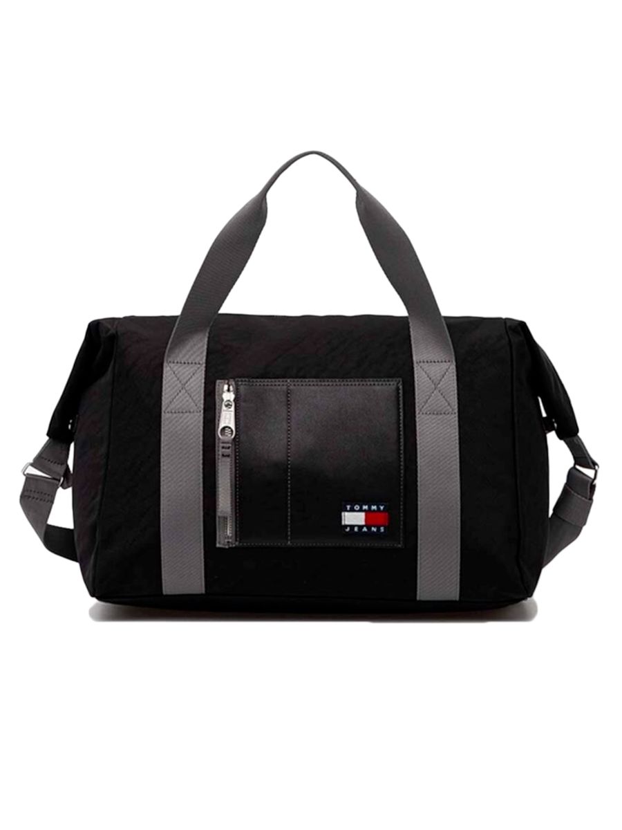 Moderne schwarze Duffle-Sporttasche
