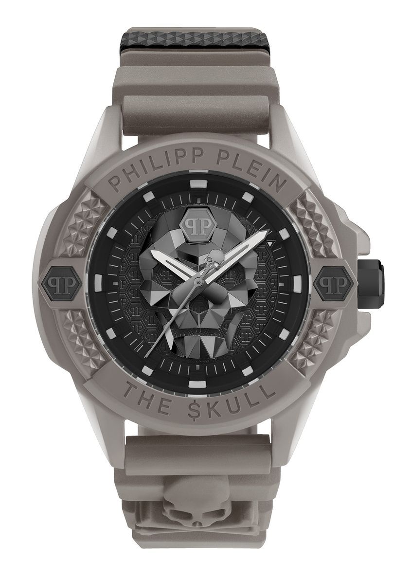 Taupefarbene Schädel Eco Ceramic Herrenuhr