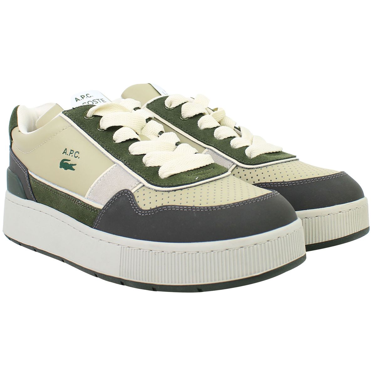 Sneaker aus Leder und Wildleder im Color-Blocking-Design