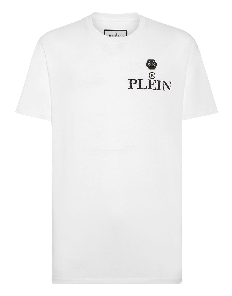 Klassisches Baumwollshirt mit Logo-Patch